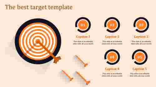 target template powerpoint-the best target template-orange